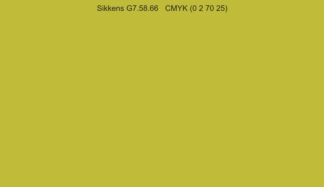 Color Sikkens G7.58.66 to CMYK (0 2 70 25) converter Color Sikkens G7.58.66 to CMYK (0 2 70 25) converter