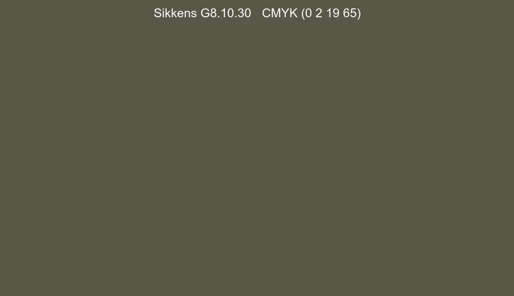 Color Sikkens G8.10.30 to CMYK (0 2 19 65) converter Color Sikkens G8.10.30 to CMYK (0 2 19 65) converter