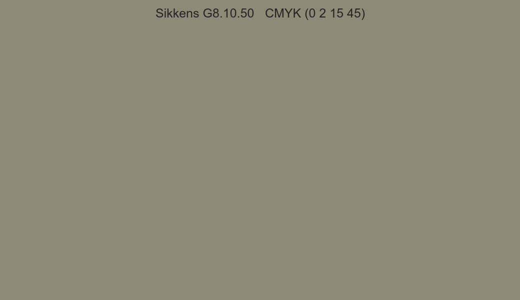 Color Sikkens G8.10.50 to CMYK (0 2 15 45) converter Color Sikkens G8.10.50 to CMYK (0 2 15 45) converter