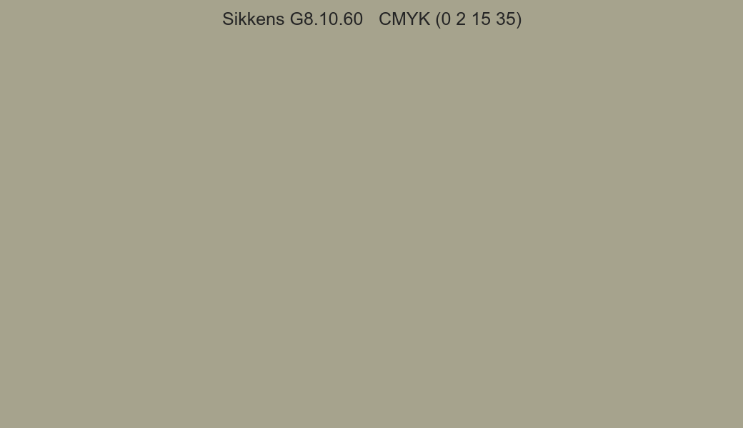 Color Sikkens G8.10.60 to CMYK (0 2 15 35) converter Color Sikkens G8.10.60 to CMYK (0 2 15 35) converter