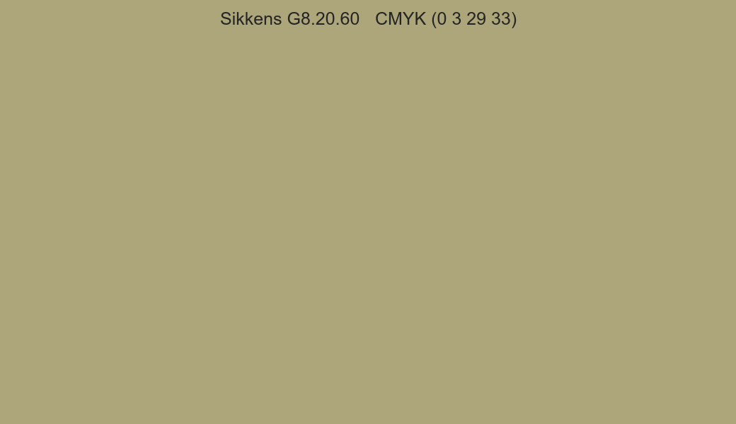 Color Sikkens G8.20.60 to CMYK (0 3 29 33) converter Color Sikkens G8.20.60 to CMYK (0 3 29 33) converter