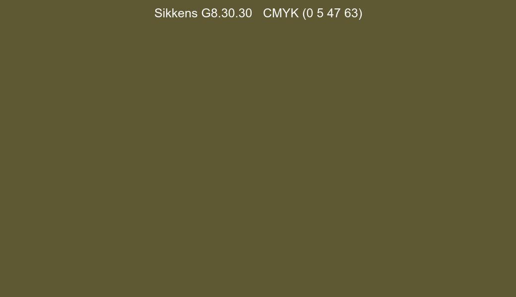 Color Sikkens G8.30.30 to CMYK (0 5 47 63) converter Color Sikkens G8.30.30 to CMYK (0 5 47 63) converter