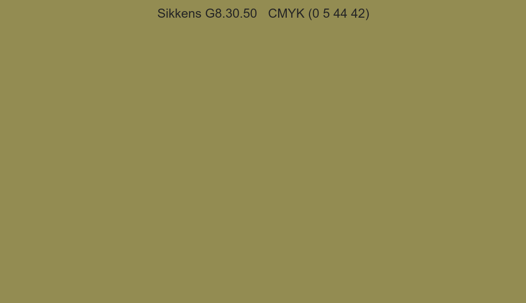 Color Sikkens G8.30.50 to CMYK (0 5 44 42) converter Color Sikkens G8.30.50 to CMYK (0 5 44 42) converter