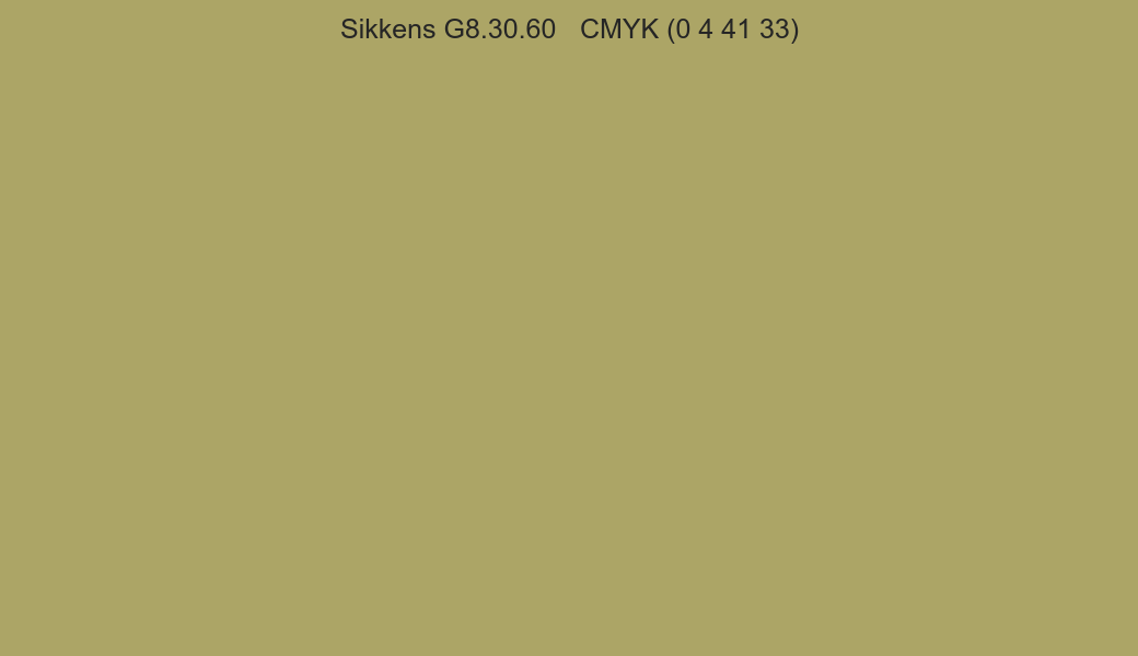 Color Sikkens G8.30.60 to CMYK (0 4 41 33) converter Color Sikkens G8.30.60 to CMYK (0 4 41 33) converter