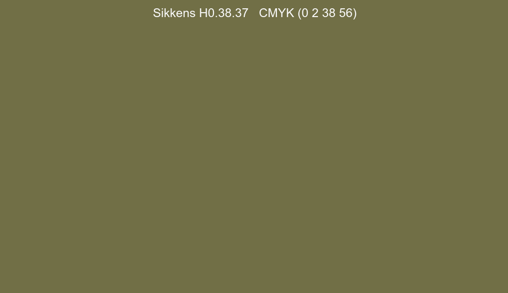 Color Sikkens H0.38.37 to CMYK (0 2 38 56) converter Color Sikkens H0.38.37 to CMYK (0 2 38 56) converter