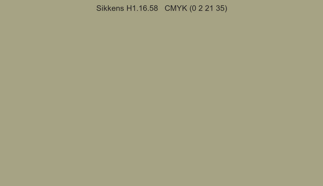 Color Sikkens H1.16.58 to CMYK (0 2 21 35) converter Color Sikkens H1.16.58 to CMYK (0 2 21 35) converter
