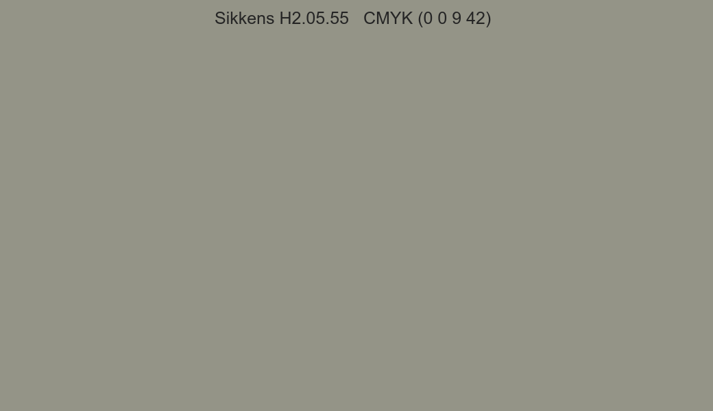 Color Sikkens H2.05.55 to CMYK (0 0 9 42) converter Color Sikkens H2.05.55 to CMYK (0 0 9 42) converter