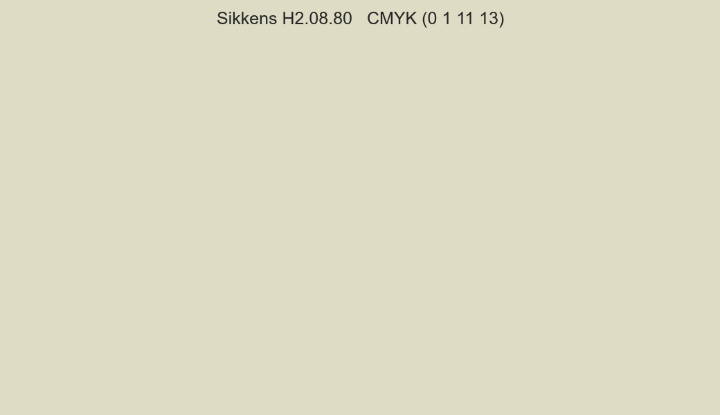 Color Sikkens H2.08.80 to CMYK (0 1 11 13) converter Color Sikkens H2.08.80 to CMYK (0 1 11 13) converter