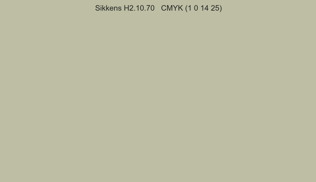 Color Sikkens H2.10.70 to CMYK (1 0 14 25) converter Color Sikkens H2.10.70 to CMYK (1 0 14 25) converter