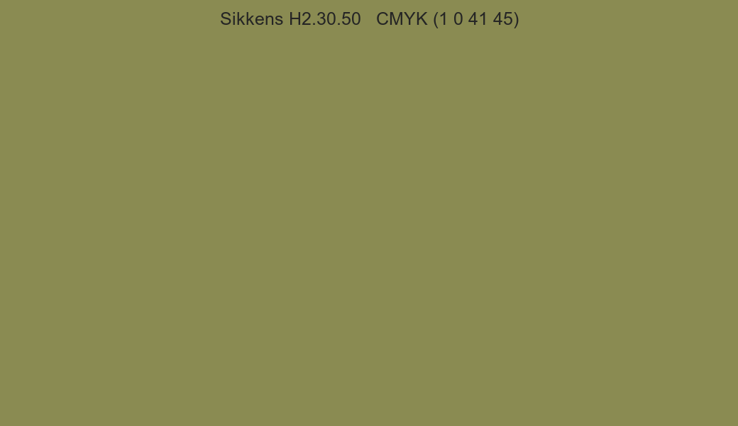 Color Sikkens H2.30.50 to CMYK (1 0 41 45) converter Color Sikkens H2.30.50 to CMYK (1 0 41 45) converter