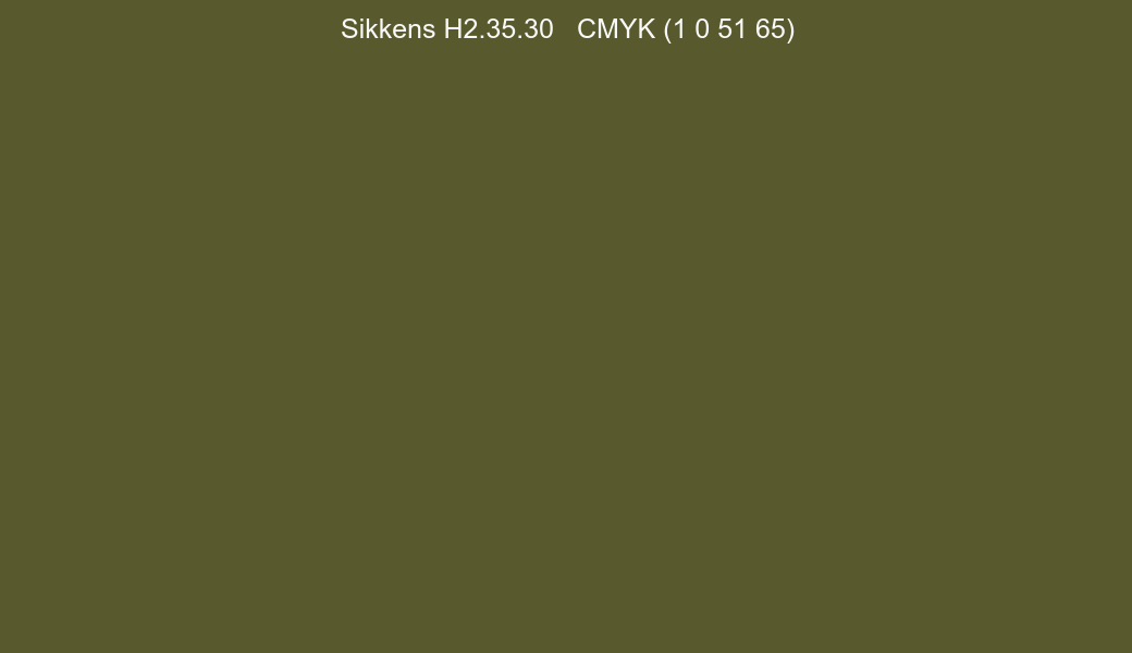 Color Sikkens H2.35.30 to CMYK (1 0 51 65) converter Color Sikkens H2.35.30 to CMYK (1 0 51 65) converter