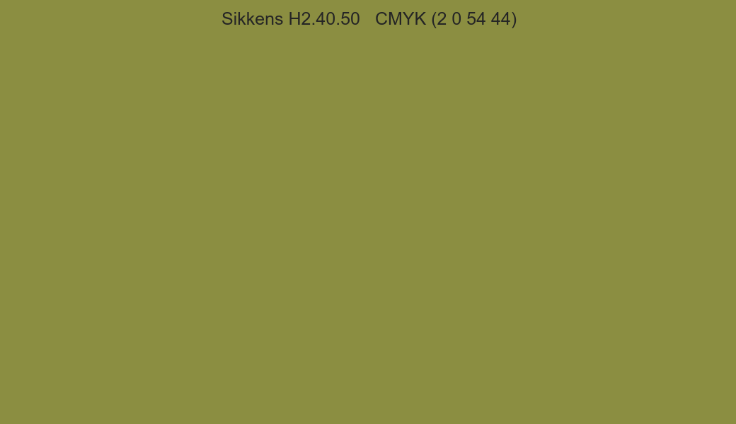 Color Sikkens H2.40.50 to CMYK (2 0 54 44) converter Color Sikkens H2.40.50 to CMYK (2 0 54 44) converter