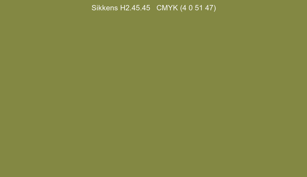 Color Sikkens H2.45.45 to CMYK (4 0 51 47) converter Color Sikkens H2.45.45 to CMYK (4 0 51 47) converter