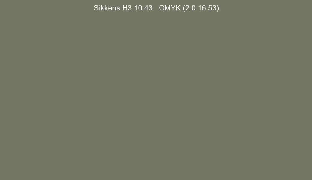 Color Sikkens H3.10.43 to CMYK (2 0 16 53) converter Color Sikkens H3.10.43 to CMYK (2 0 16 53) converter