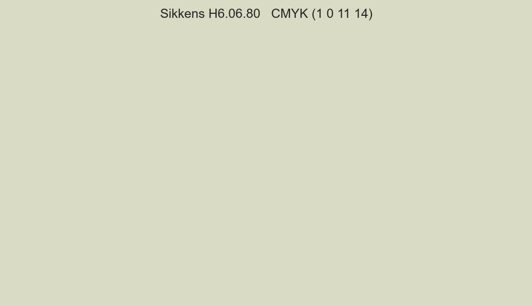 Color Sikkens H6.06.80 to CMYK (1 0 11 14) converter Color Sikkens H6.06.80 to CMYK (1 0 11 14) converter