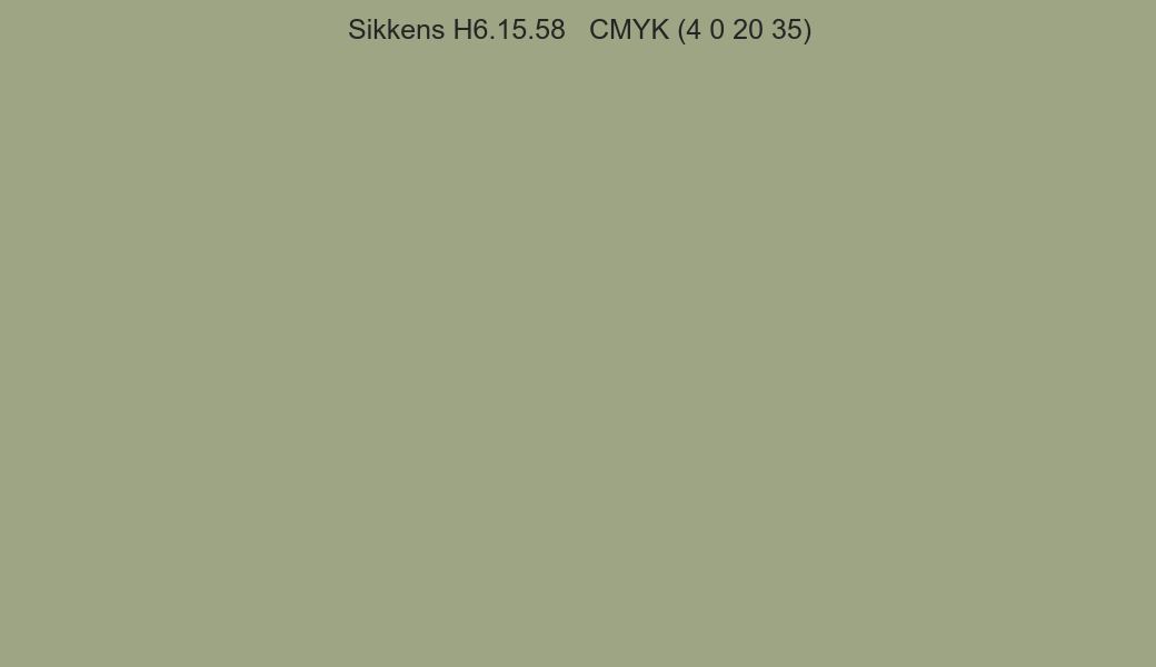 Color Sikkens H6.15.58 to CMYK (4 0 20 35) converter Color Sikkens H6.15.58 to CMYK (4 0 20 35) converter