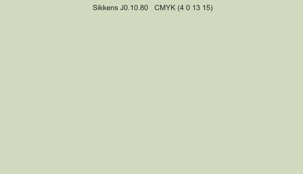 Color Sikkens J0.10.80 to CMYK (4 0 13 15) converter Color Sikkens J0.10.80 to CMYK (4 0 13 15) converter