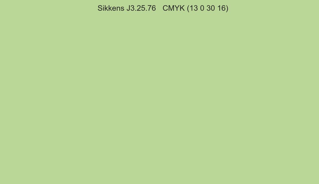 Color Sikkens J3.25.76 to CMYK (13 0 30 16) converter Color Sikkens J3.25.76 to CMYK (13 0 30 16) converter