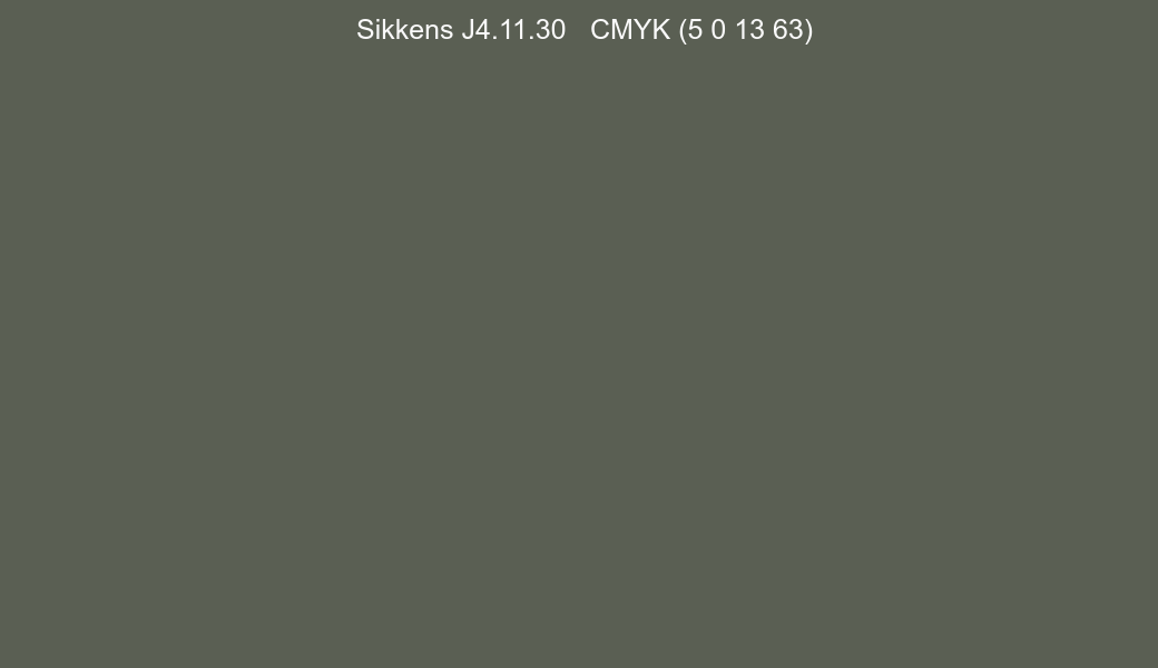 Color Sikkens J4.11.30 to CMYK (5 0 13 63) converter Color Sikkens J4.11.30 to CMYK (5 0 13 63) converter