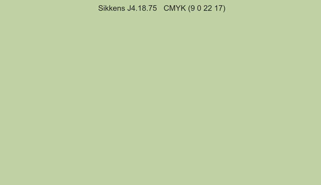 Color Sikkens J4.18.75 to CMYK (9 0 22 17) converter Color Sikkens J4.18.75 to CMYK (9 0 22 17) converter