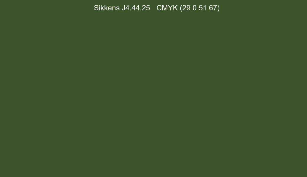 Color Sikkens J4.44.25 to CMYK (29 0 51 67) converter Color Sikkens J4.44.25 to CMYK (29 0 51 67) converter