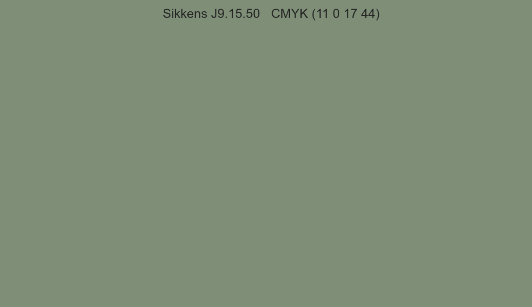 Color Sikkens J9.15.50 to CMYK (11 0 17 44) converter Color Sikkens J9.15.50 to CMYK (11 0 17 44) converter