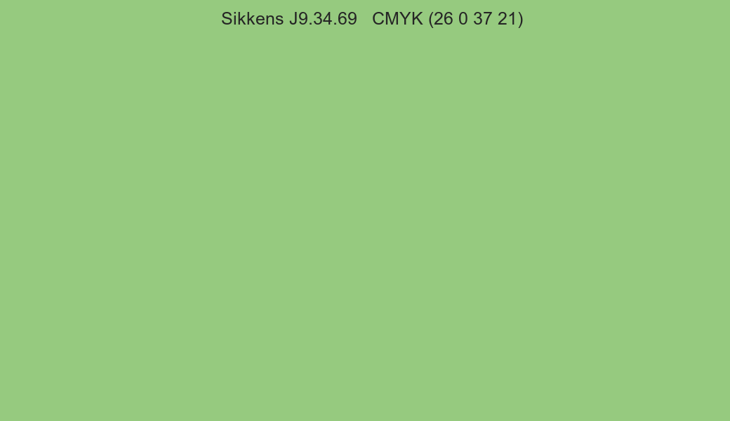 Color Sikkens J9.34.69 to CMYK (26 0 37 21) converter Color Sikkens J9.34.69 to CMYK (26 0 37 21) converter