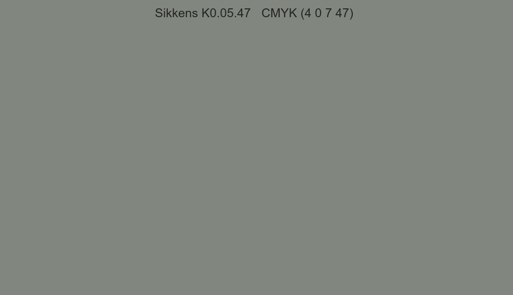 Color Sikkens K0.05.47 to CMYK (4 0 7 47) converter Color Sikkens K0.05.47 to CMYK (4 0 7 47) converter