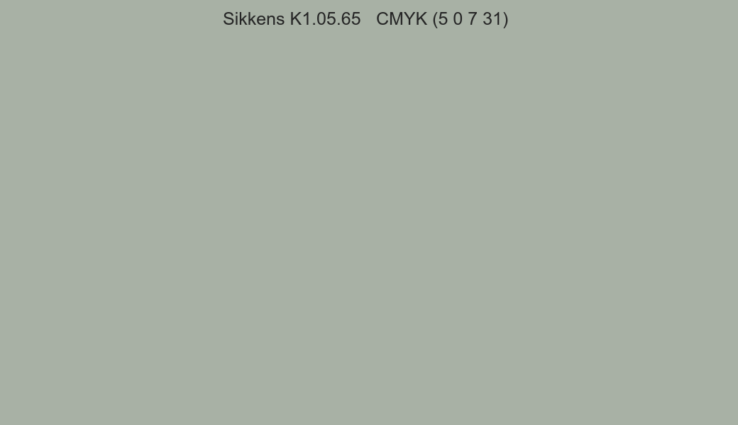 Color Sikkens K1.05.65 to CMYK (5 0 7 31) converter Color Sikkens K1.05.65 to CMYK (5 0 7 31) converter