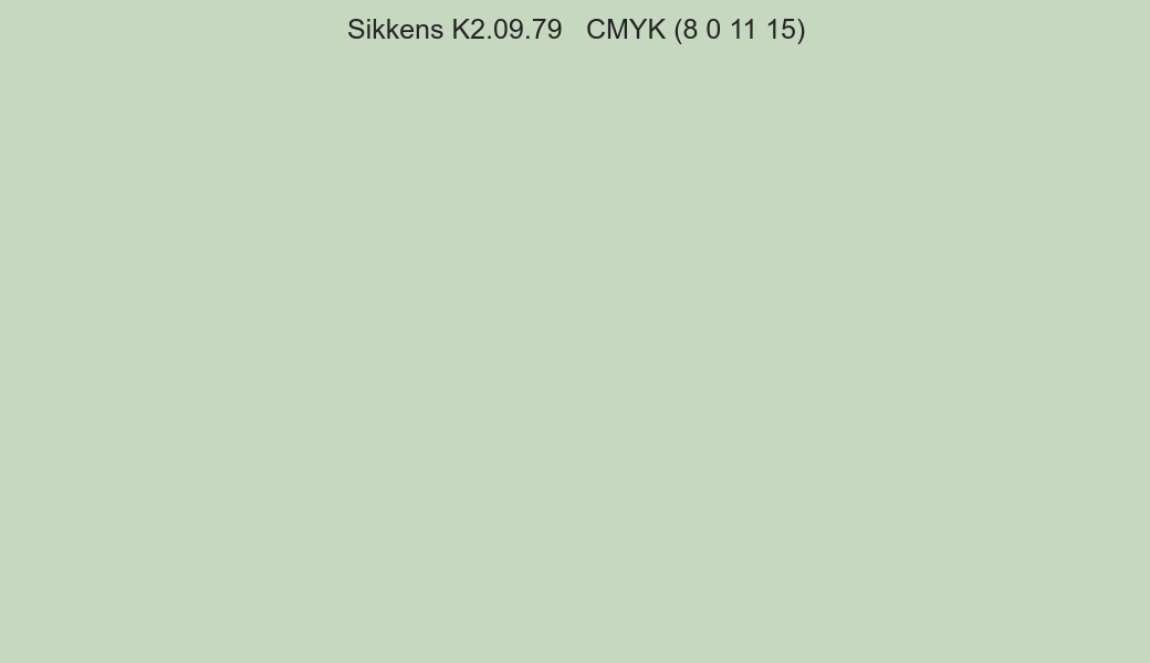 Color Sikkens K2.09.79 to CMYK (8 0 11 15) converter Color Sikkens K2.09.79 to CMYK (8 0 11 15) converter