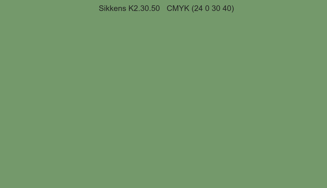 Color Sikkens K2.30.50 to CMYK (24 0 30 40) converter Color Sikkens K2.30.50 to CMYK (24 0 30 40) converter
