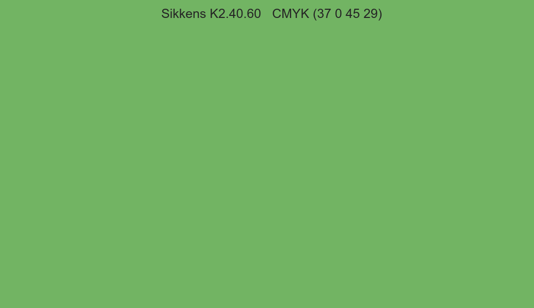 Color Sikkens K2.40.60 to CMYK (37 0 45 29) converter Color Sikkens K2.40.60 to CMYK (37 0 45 29) converter
