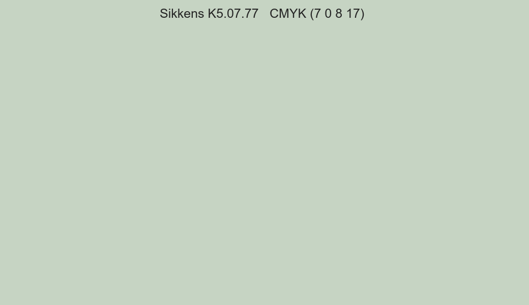 Color Sikkens K5.07.77 to CMYK (7 0 8 17) converter Color Sikkens K5.07.77 to CMYK (7 0 8 17) converter
