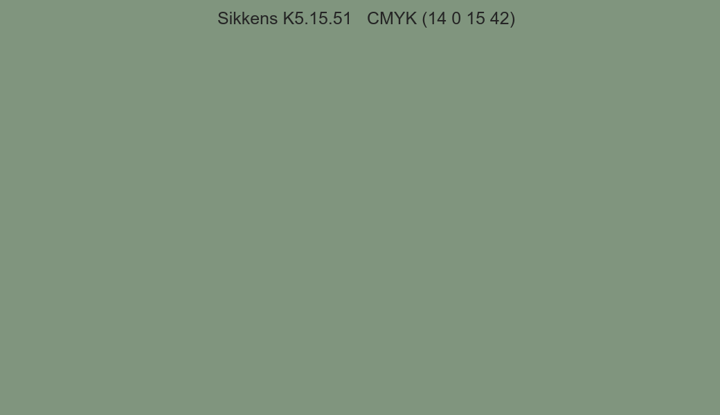 Color Sikkens K5.15.51 to CMYK (14 0 15 42) converter Color Sikkens K5.15.51 to CMYK (14 0 15 42) converter