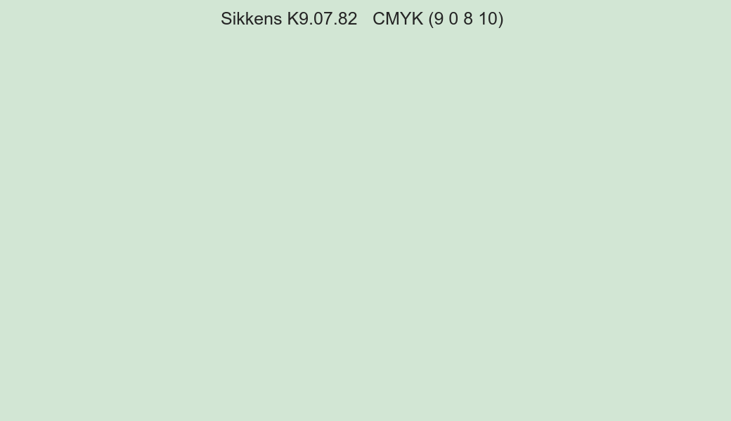 Color Sikkens K9.07.82 to CMYK (9 0 8 10) converter Color Sikkens K9.07.82 to CMYK (9 0 8 10) converter