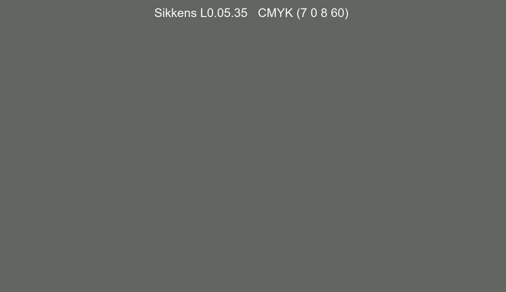 Color Sikkens L0.05.35 to CMYK (7 0 8 60) converter Color Sikkens L0.05.35 to CMYK (7 0 8 60) converter