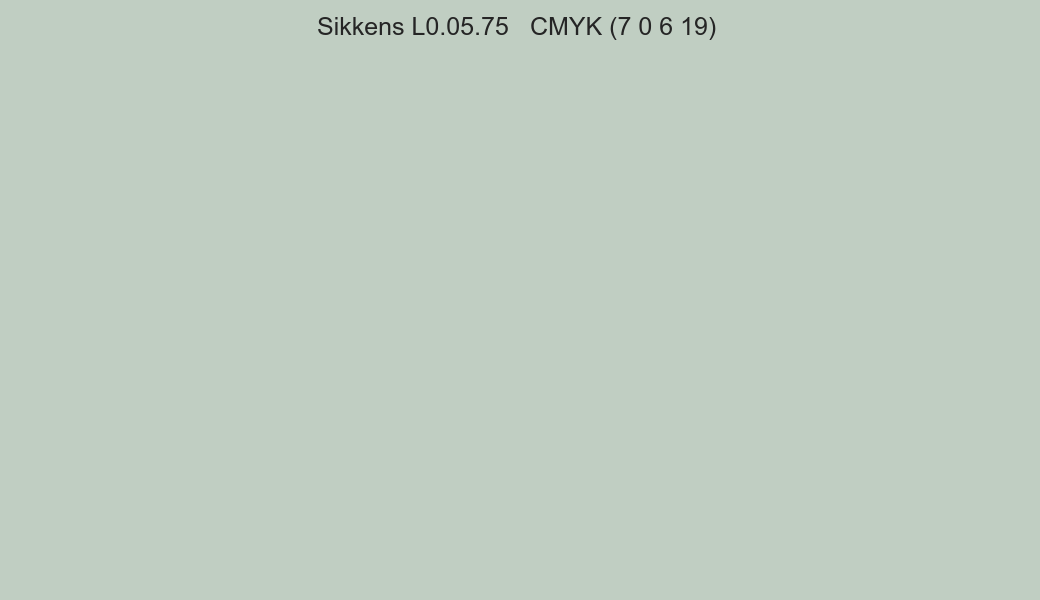 Color Sikkens L0.05.75 to CMYK (7 0 6 19) converter Color Sikkens L0.05.75 to CMYK (7 0 6 19) converter