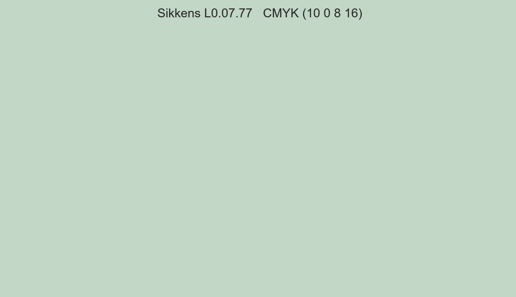 Color Sikkens L0.07.77 to CMYK (10 0 8 16) converter Color Sikkens L0.07.77 to CMYK (10 0 8 16) converter