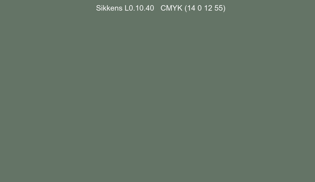 Color Sikkens L0.10.40 to CMYK (14 0 12 55) converter Color Sikkens L0.10.40 to CMYK (14 0 12 55) converter