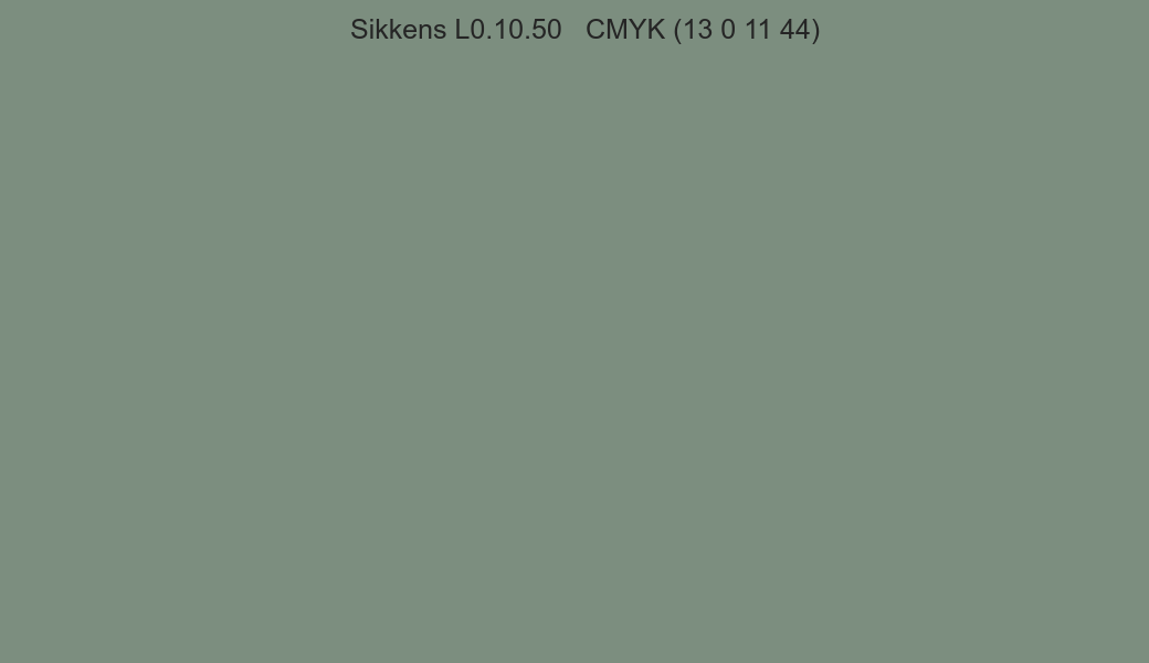 Color Sikkens L0.10.50 to CMYK (13 0 11 44) converter Color Sikkens L0.10.50 to CMYK (13 0 11 44) converter