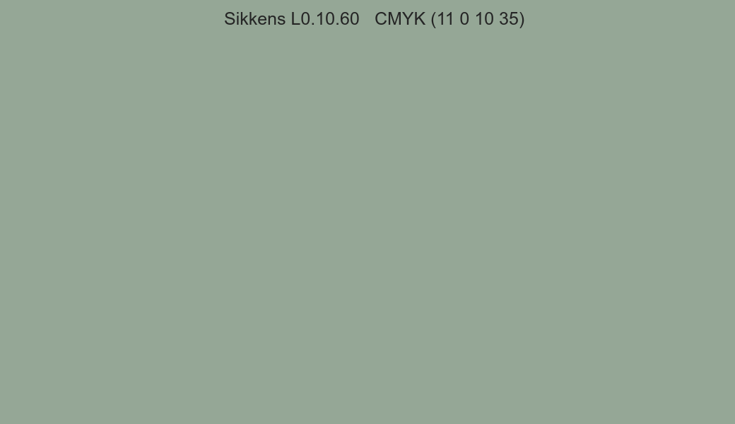 Color Sikkens L0.10.60 to CMYK (11 0 10 35) converter Color Sikkens L0.10.60 to CMYK (11 0 10 35) converter