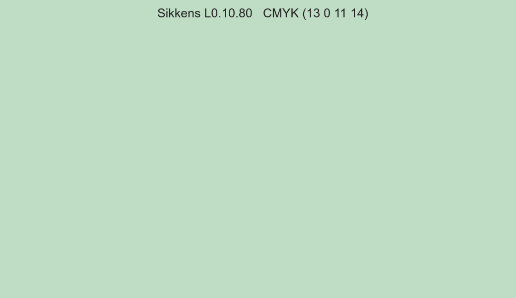 Color Sikkens L0.10.80 to CMYK (13 0 11 14) converter Color Sikkens L0.10.80 to CMYK (13 0 11 14) converter