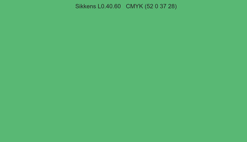 Color Sikkens L0.40.60 to CMYK (52 0 37 28) converter Color Sikkens L0.40.60 to CMYK (52 0 37 28) converter