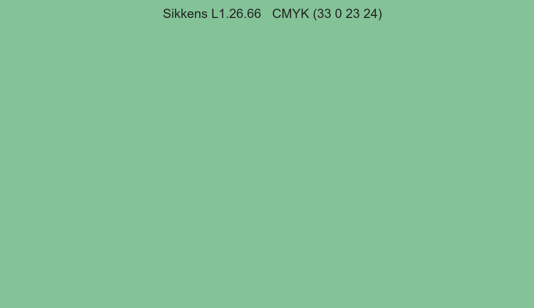 Color Sikkens L1.26.66 to CMYK (33 0 23 24) converter Color Sikkens L1.26.66 to CMYK (33 0 23 24) converter