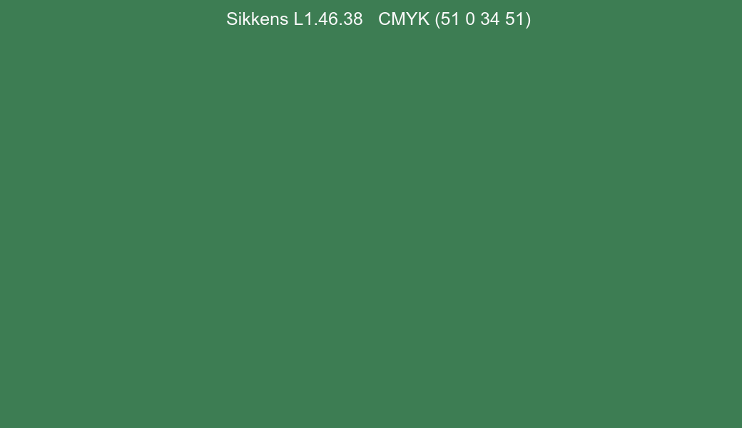 Color Sikkens L1.46.38 to CMYK (51 0 34 51) converter Color Sikkens L1.46.38 to CMYK (51 0 34 51) converter