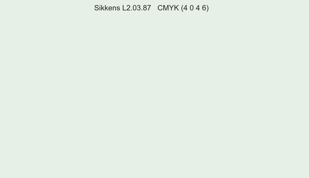 Color Sikkens L2.03.87 to CMYK (4 0 4 6) converter Color Sikkens L2.03.87 to CMYK (4 0 4 6) converter