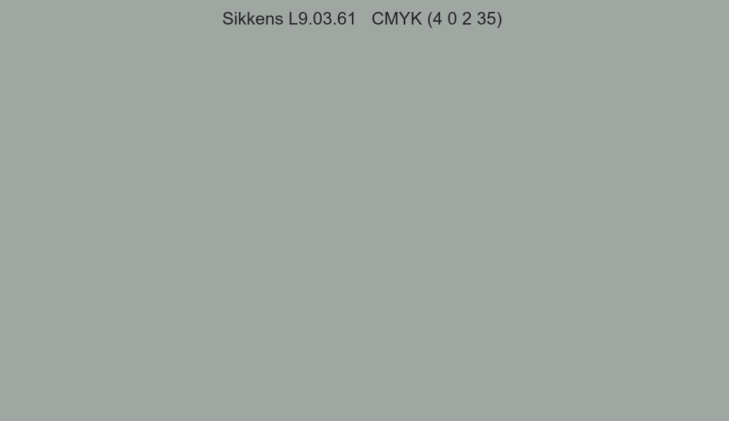 Color Sikkens L9.03.61 to CMYK (4 0 2 35) converter Color Sikkens L9.03.61 to CMYK (4 0 2 35) converter