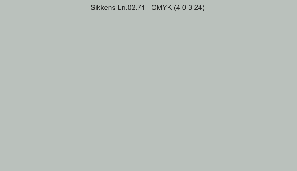 Color Sikkens Ln.02.71 to CMYK (4 0 3 24) converter Color Sikkens Ln.02.71 to CMYK (4 0 3 24) converter