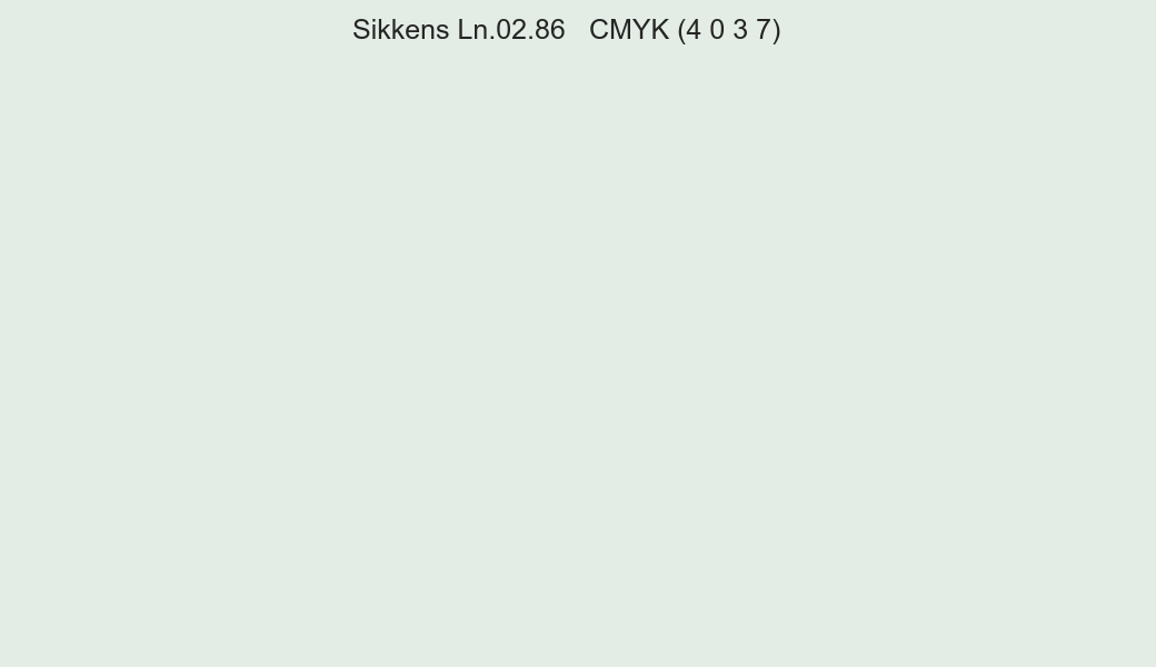 Color Sikkens Ln.02.86 to CMYK (4 0 3 7) converter Color Sikkens Ln.02.86 to CMYK (4 0 3 7) converter
