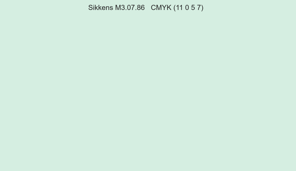 Color Sikkens M3.07.86 to CMYK (11 0 5 7) converter Color Sikkens M3.07.86 to CMYK (11 0 5 7) converter